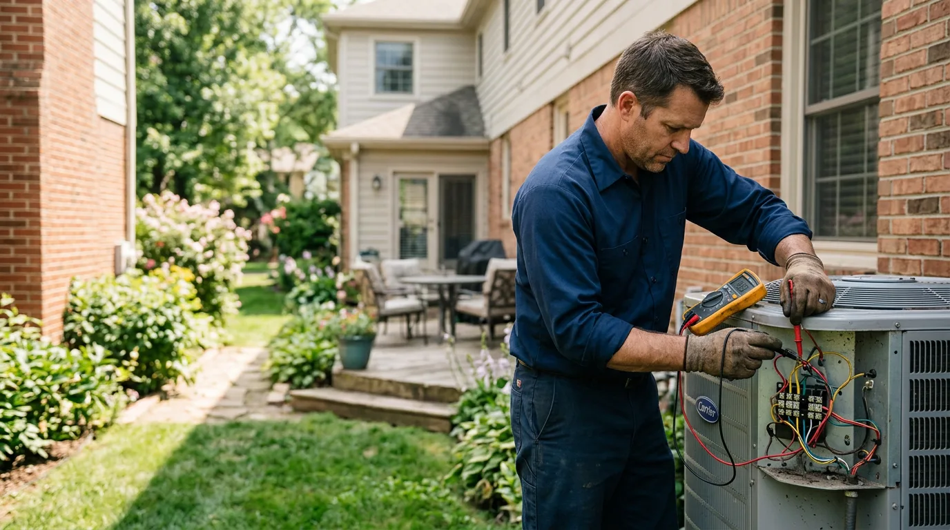 HVAC technician working near Pleasant Grove, UT